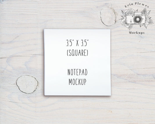 Square Notepad Mockup, To Do List Mock Up, Square Minimalist Stationery Flatlay, Instant Digital Download Jpeg