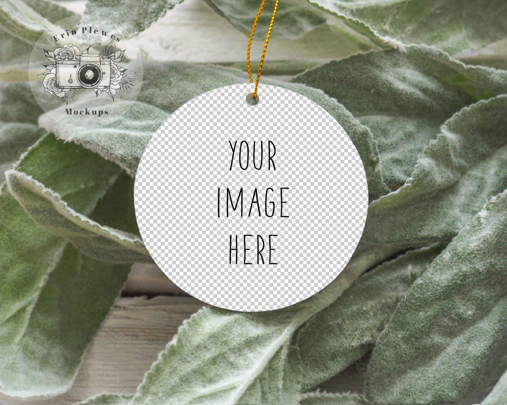 Erin Plewes Mockups Mockup Christmas Ornament Mockup, Round ornament mock-up, Ornament mock up stock photo, Instant Digital Download Template Jpeg PNG
