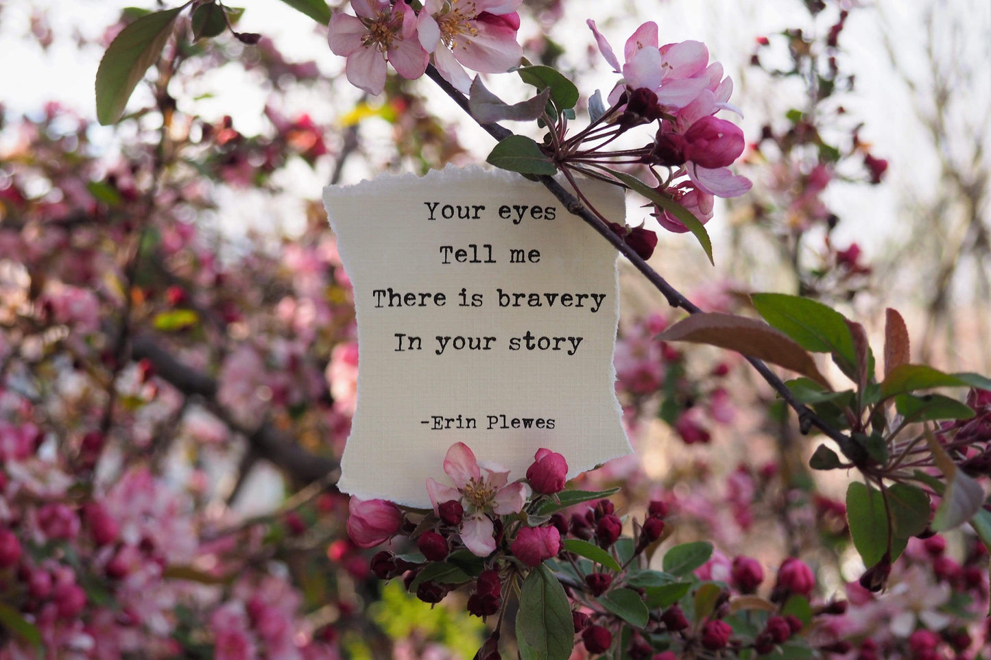 "Bravery In Your Story" Inspirational Quote Print | Home Decor