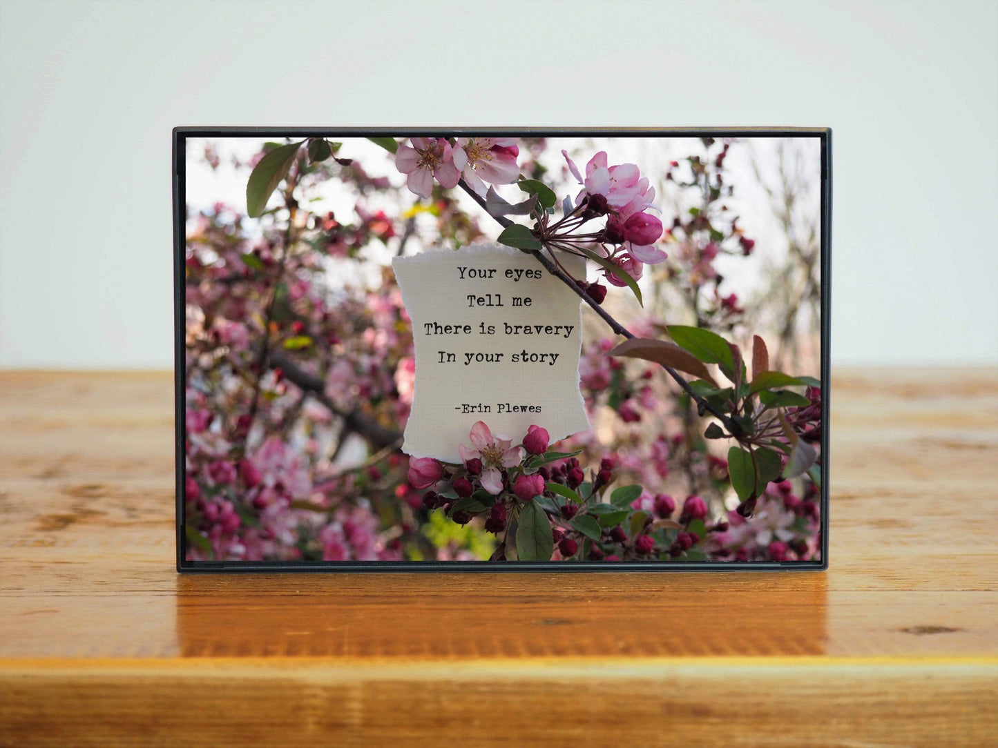 "Bravery In Your Story" Inspirational Quote Print | Home Decor