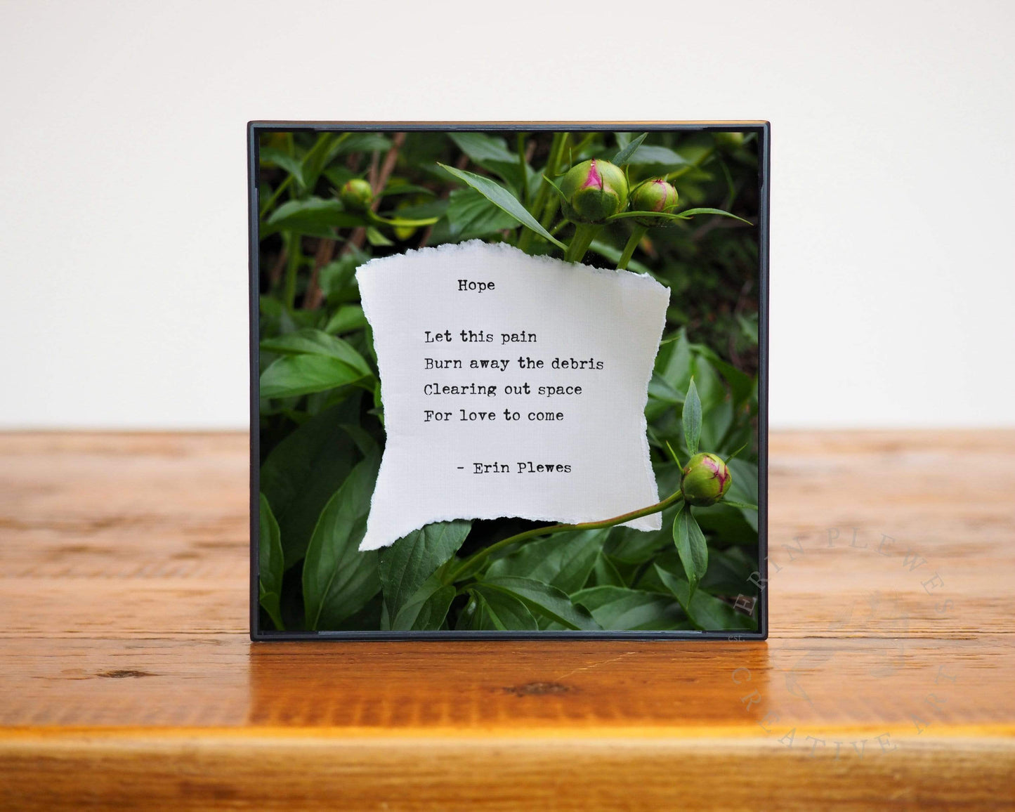 "Clearing Out Pain" Encouraging Words Nature Artwork | Survivor Gift