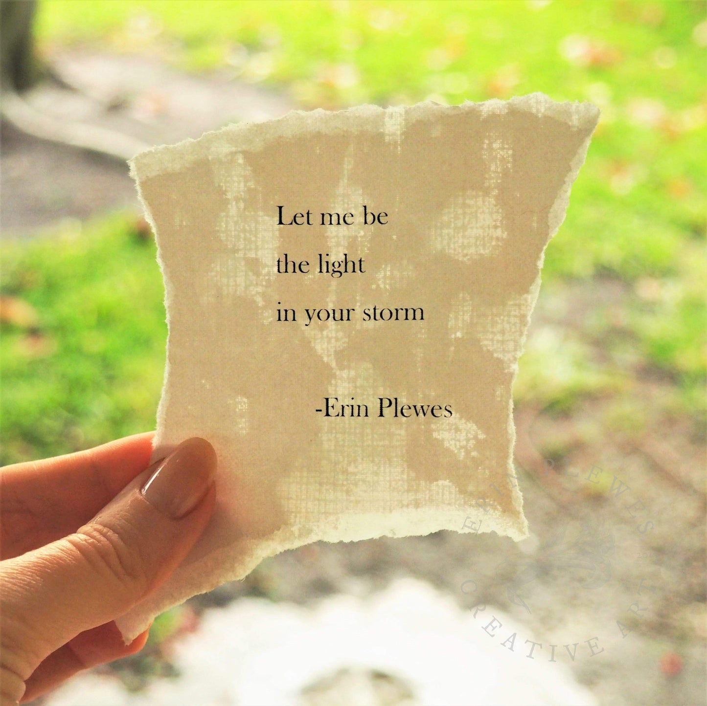 "Light In Your Storm" Encouraging Words Mini Artwork | Unique Gift