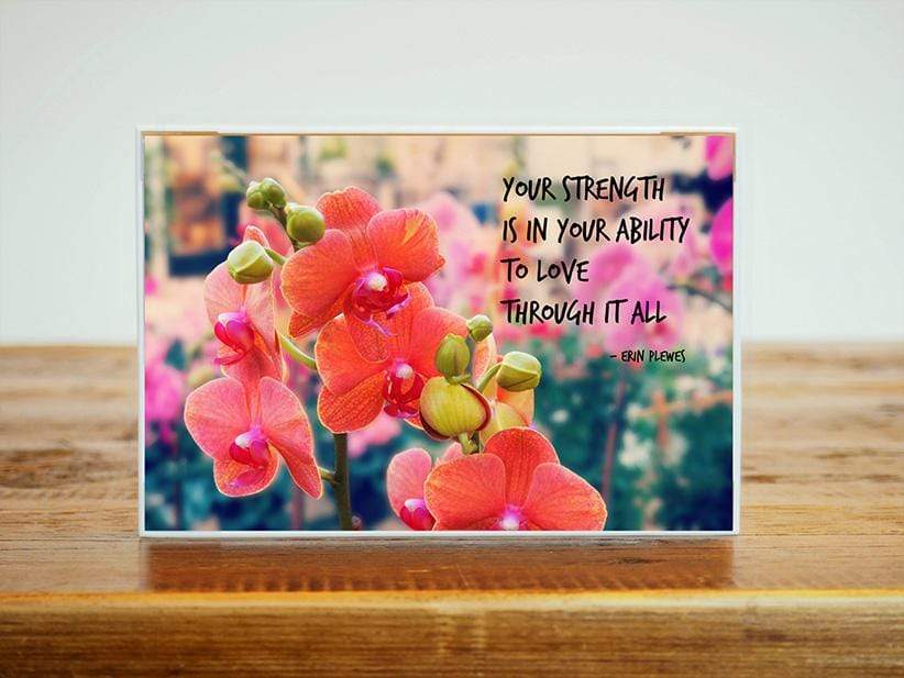 "Love Through It All" Inspirational Poetry Artwork | Nature Gift