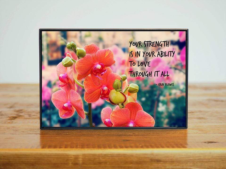 "Love Through It All" Inspirational Poetry Artwork | Nature Gift