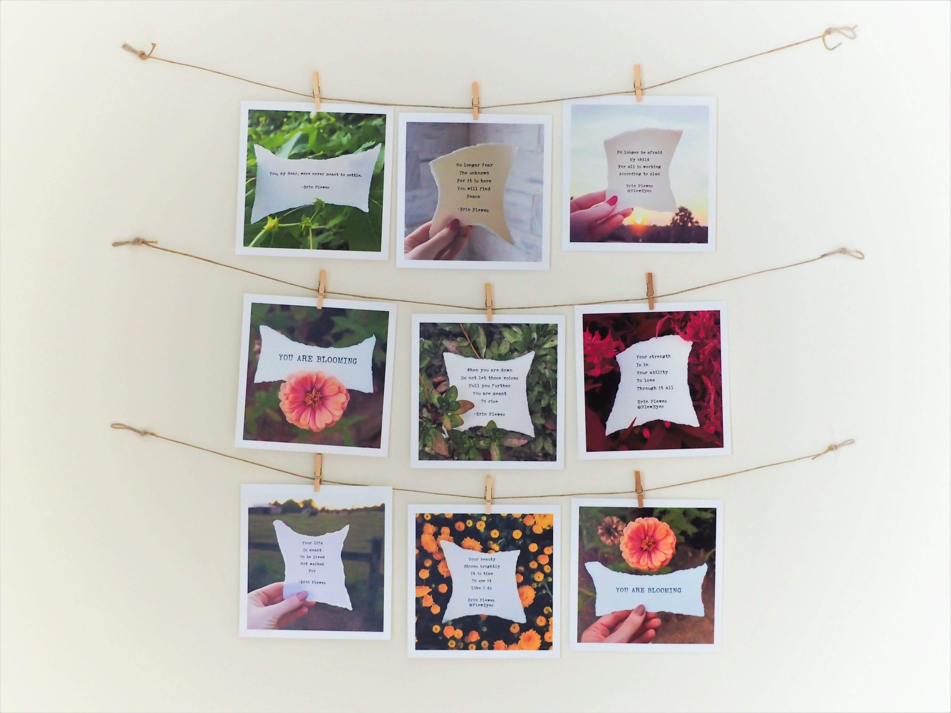 Erin Plewes Creative Art Mini Prints with FREE Clothesline Kit