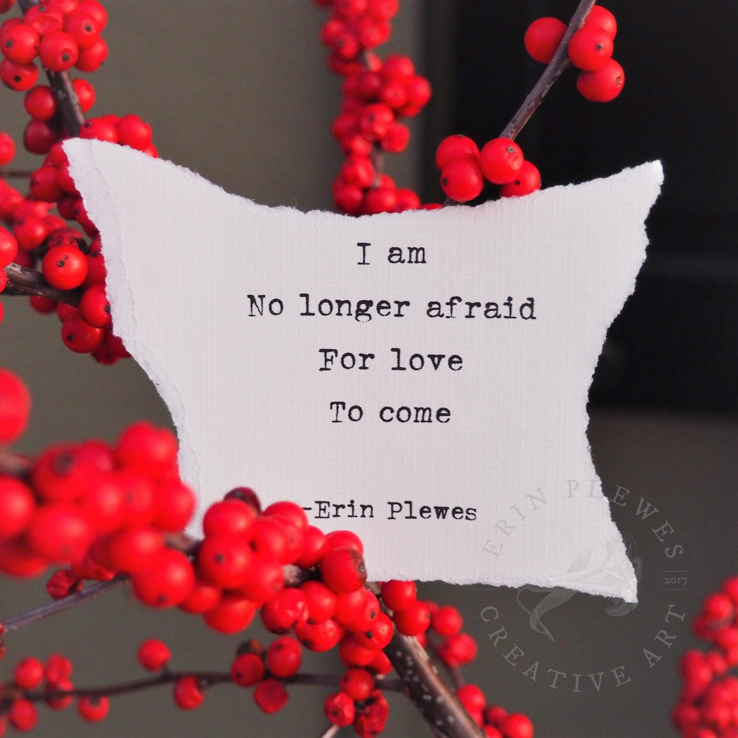 "Ready For Love" Mini Framed Inspirational Nature Artwork | Desk Decor