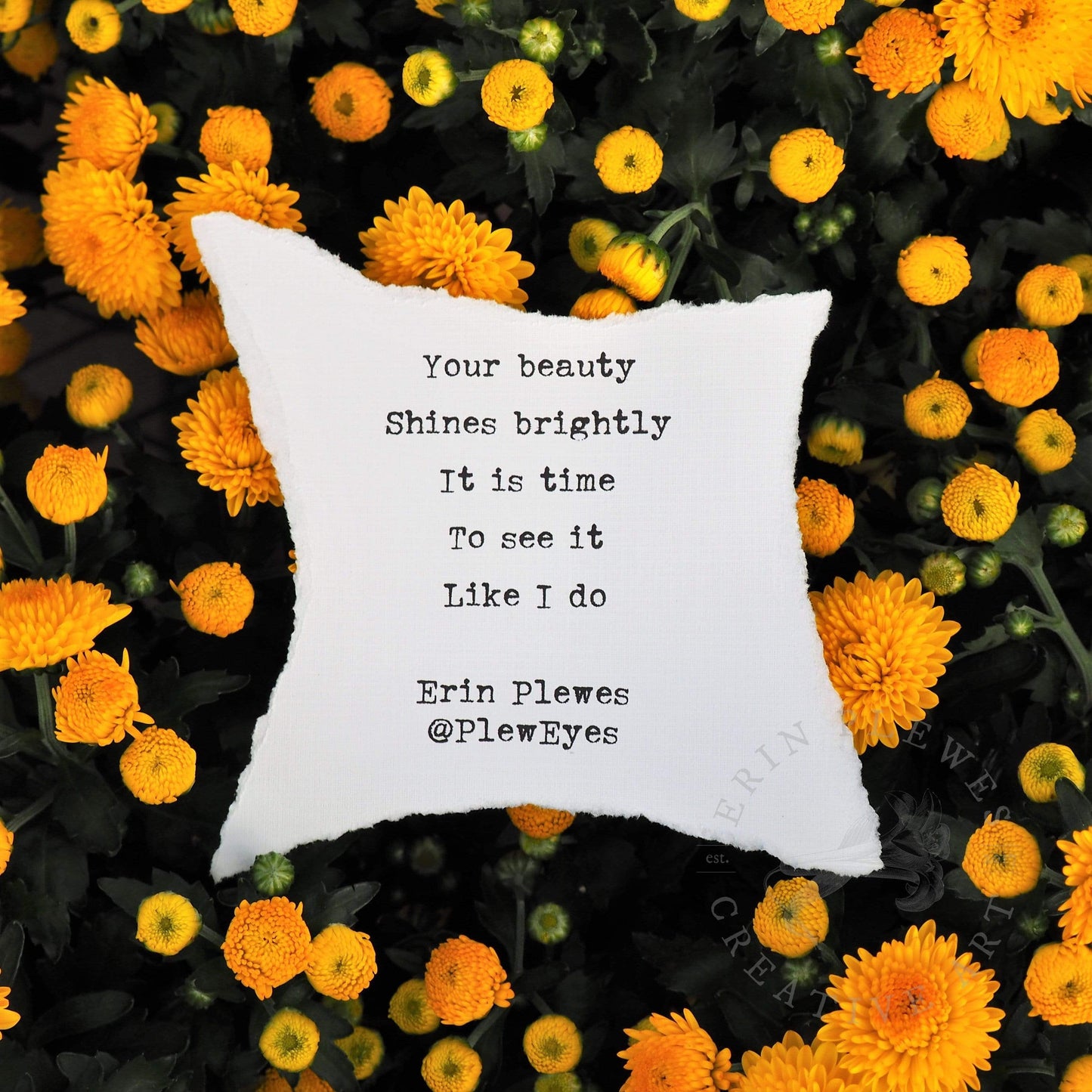 "Your Beauty Shines" Inspirational Poem Mini Artwork | Nature Gift