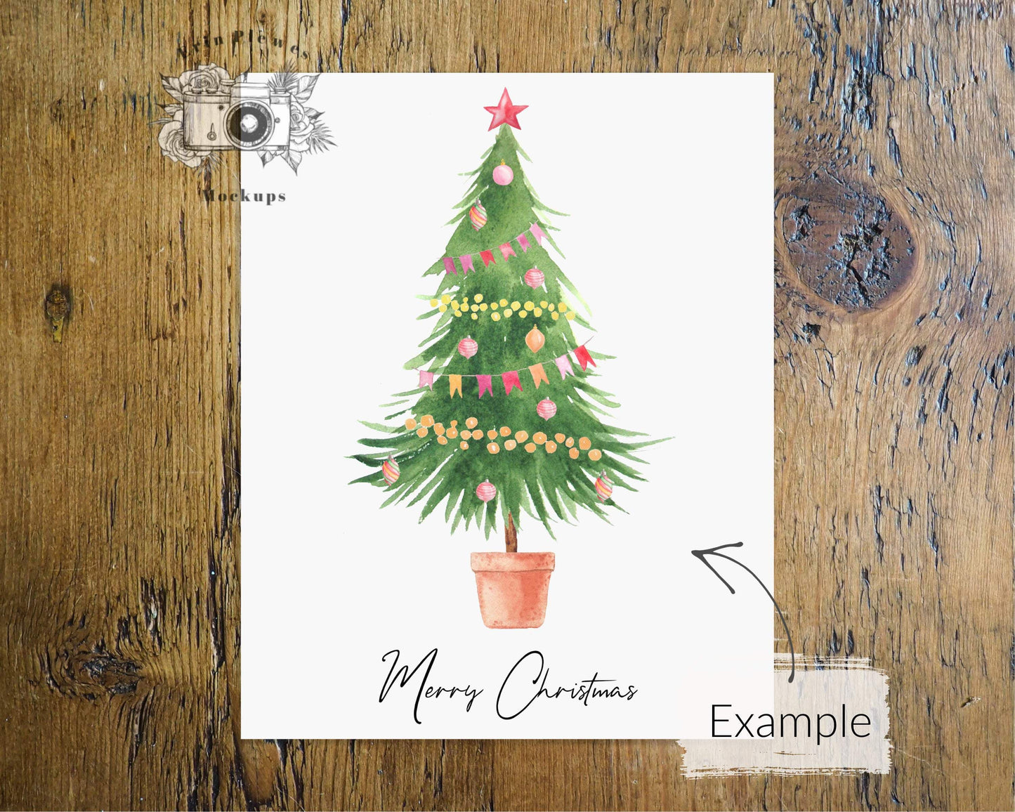 Erin Plewes Mockups 8x10 Poster Mockup, Print mock-up on brown rustic farmhouse style wood, Clean minimal mock up, Jpeg Instant Digital Download