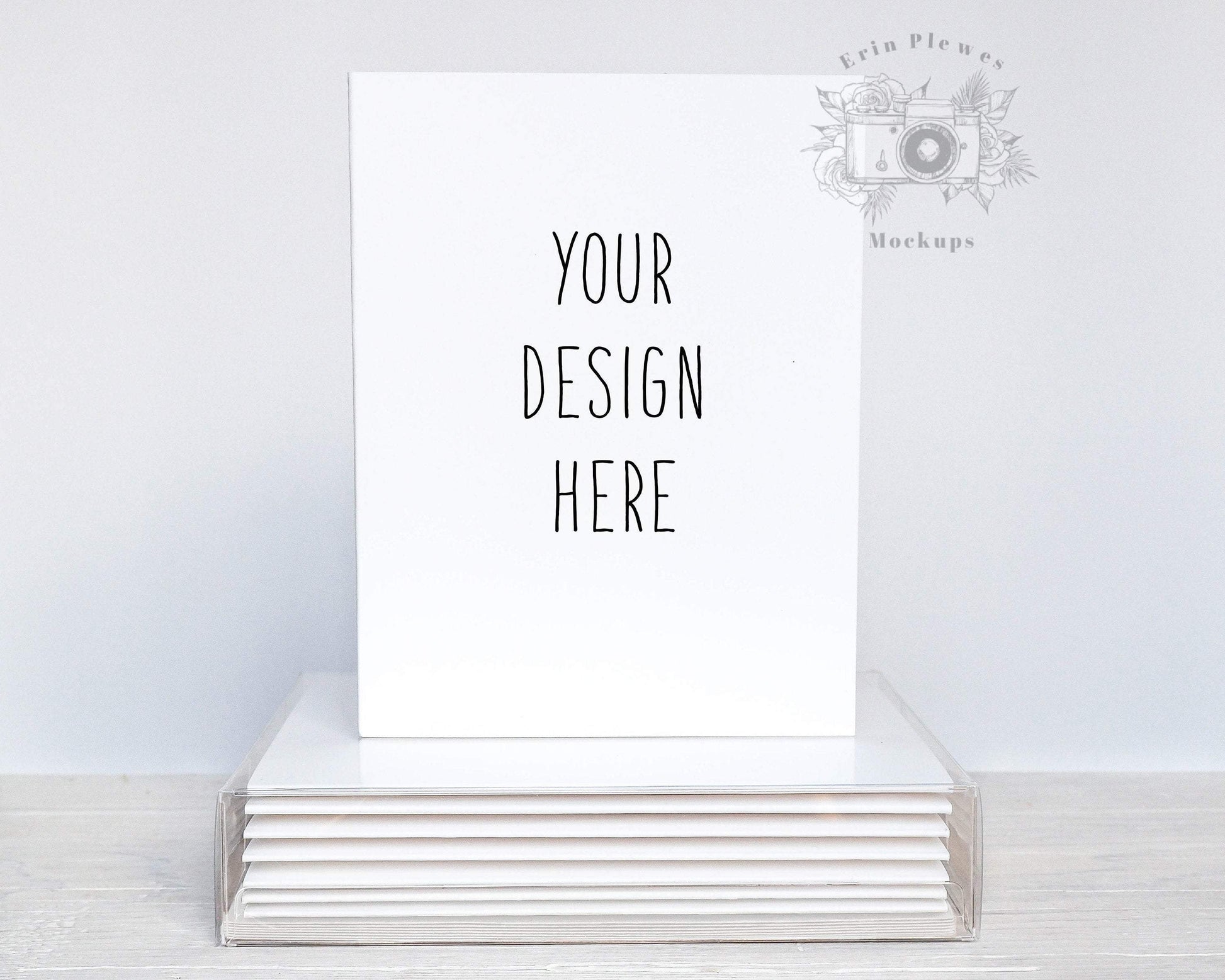 Erin Plewes Mockups A2 Card Mockup Box Set White Envelopes, Greeting Card Mockup Set, Stationery Mock-up Lifestyle Photo, Instant Digital Download Jpeg