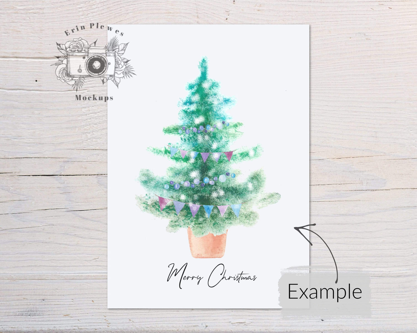 Erin Plewes Mockups A4 Poster Mockup, Print mockup on white farmhouse rustic wood, Clean minimal mock up Jpeg Instant Digital Download