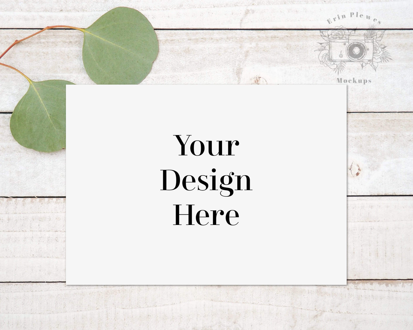 Erin Plewes Mockups A6 Greeting card mockup, Invitation mock up for rustic wedding and lifestyle stock photo, Instant Digital Download Jpeg Template