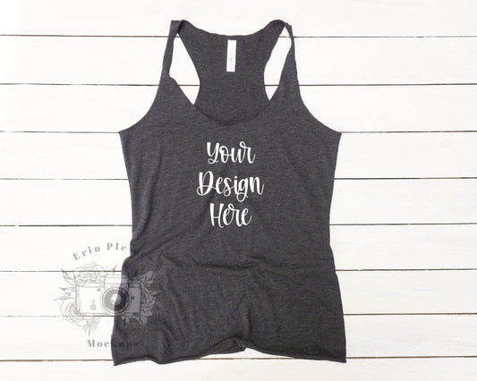 Erin Plewes Mockups Bella Canvas Tank Mockup, 8430 Tank Mock Up, Bella Canvas T Shirt Flat Lay Mock-up, Instant Digital Download Jpg