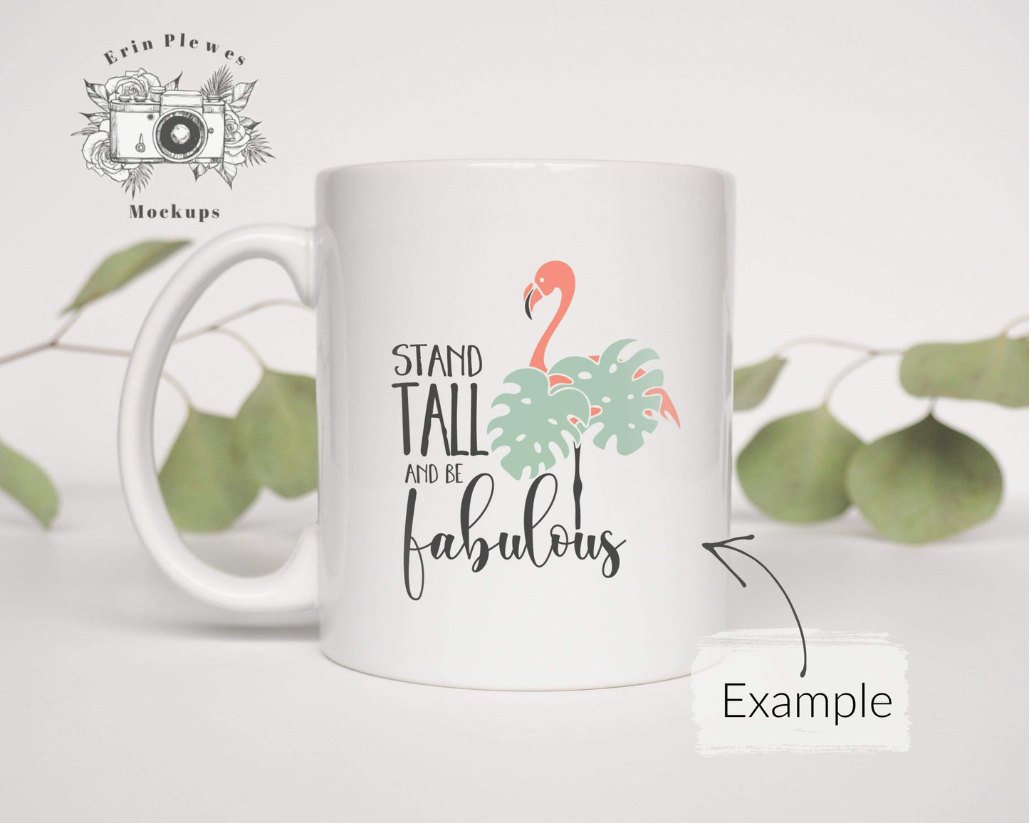 Erin Plewes Mockups Coffee Mug Mockup, 11 oz Mug Mockup for Left Hand Styled Stock Photo, Minimalist Mock-up, Digital Download Jpeg