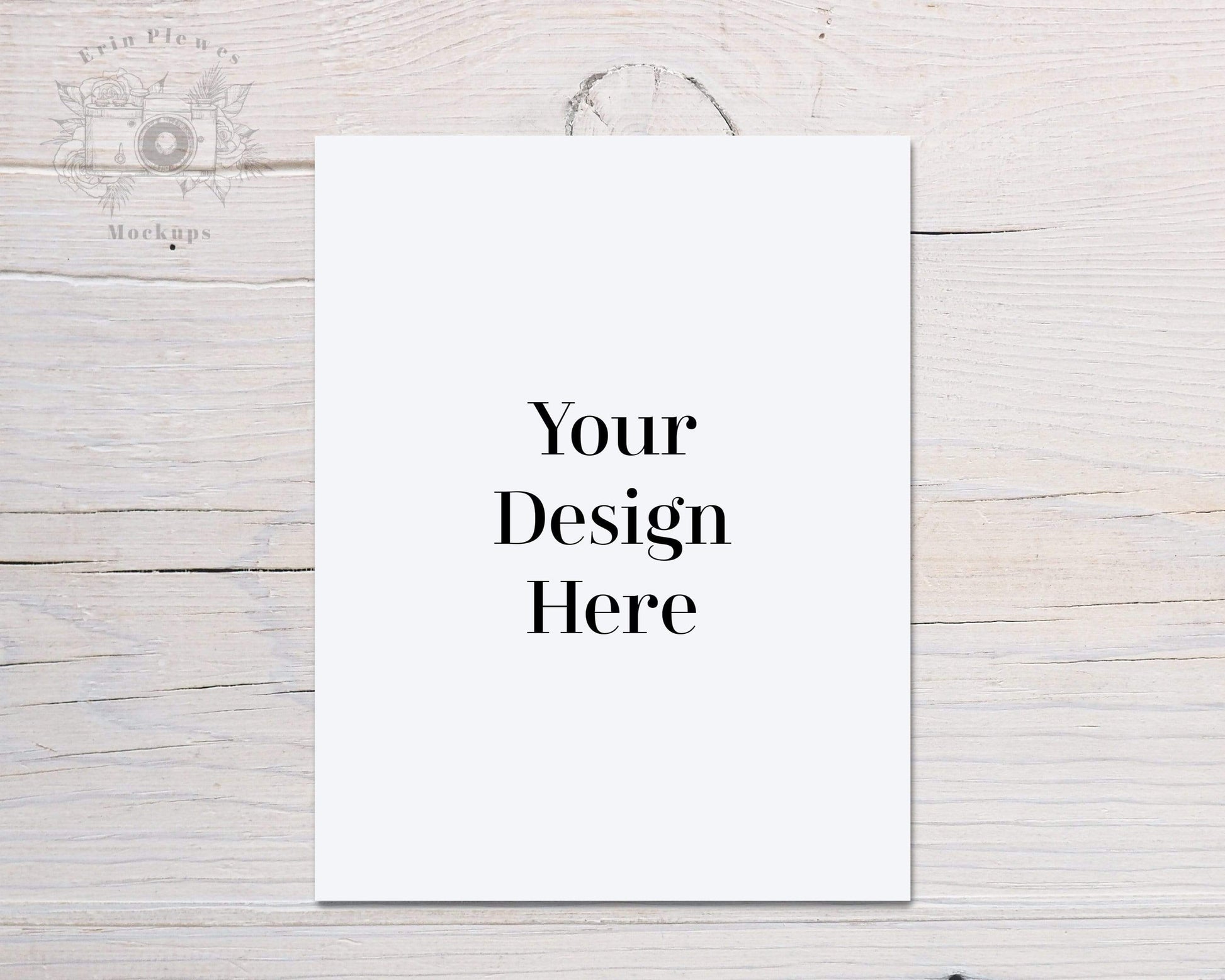 Erin Plewes Mockups Greeting Card Mockup A2, Invitation mockup for rustic wedding and birthday party invite, Jpeg Instant Digital Download Photo