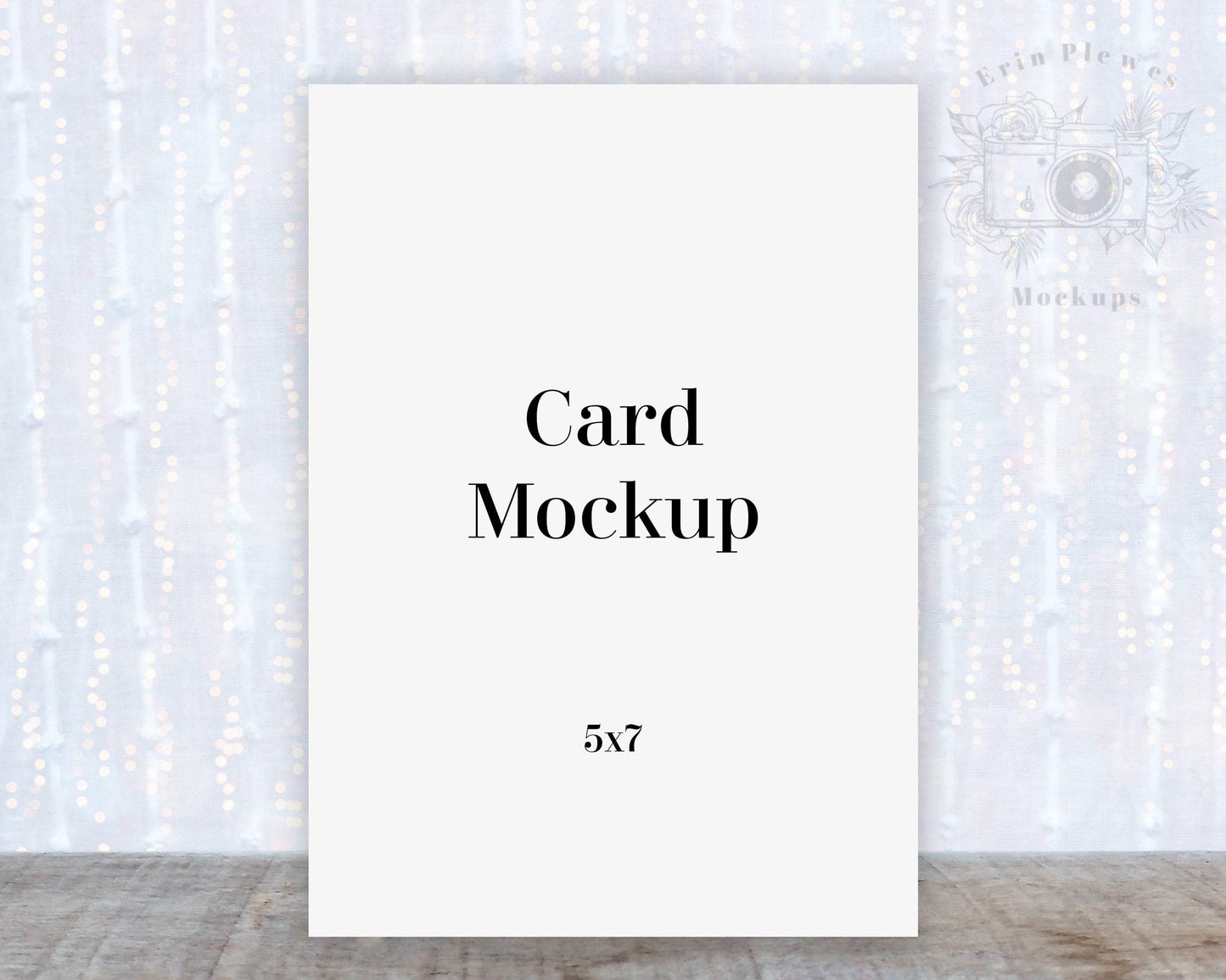 Erin Plewes Mockups Invitation mockup, Greeting card mockup stationery for rustic wedding 5"x7" tall, Jpeg Instant Digital Download Template