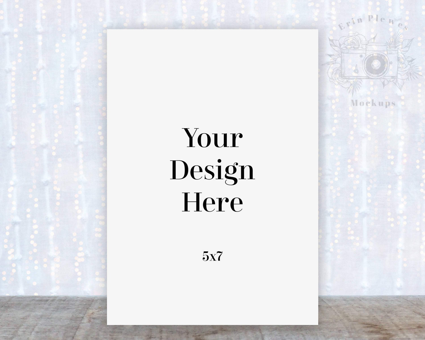Erin Plewes Mockups Invitation mockup, Greeting card mockup stationery for rustic wedding 5"x7" tall, Jpeg Instant Digital Download Template