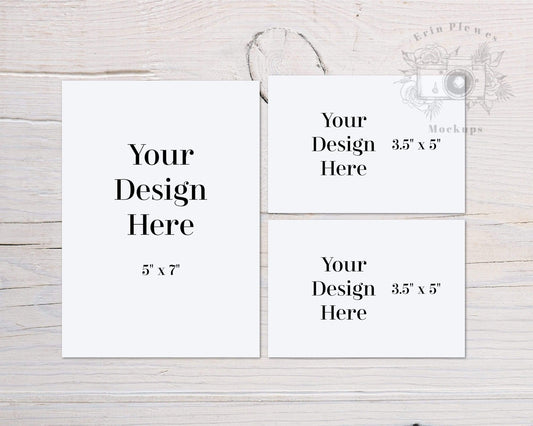 Erin Plewes Mockups Invitation Mockup, Wedding Suite Mockup for Rustic Wedding Stock Photo, Jpeg Instant Digital Download Template