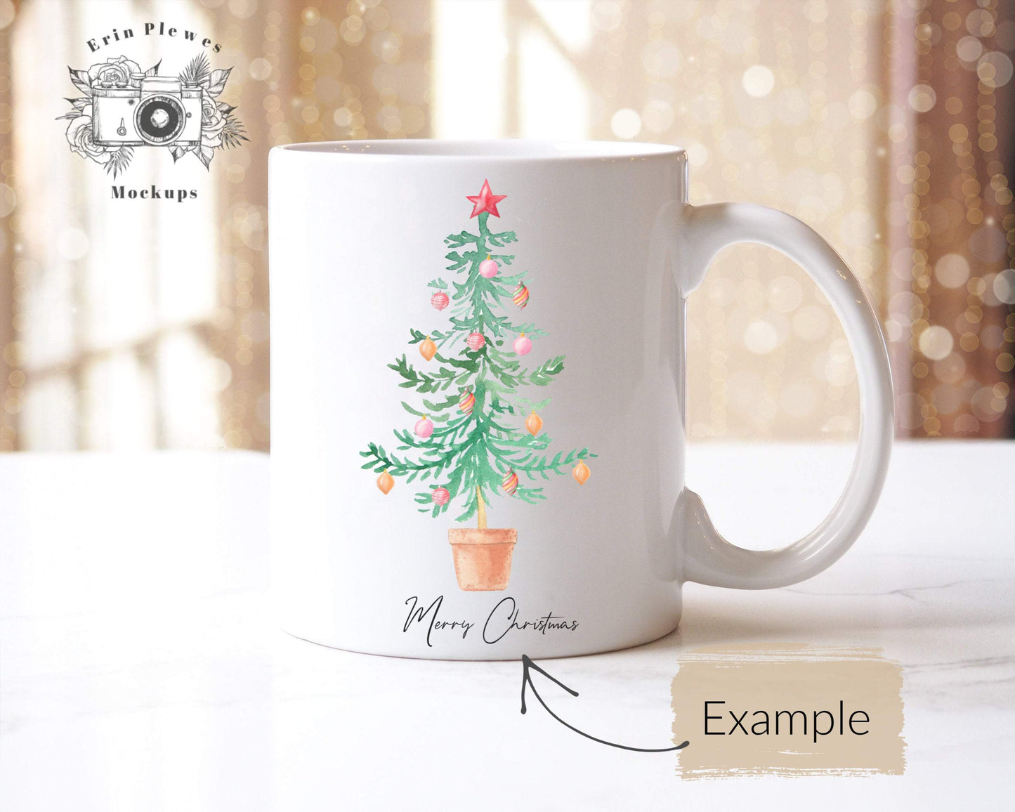 Erin Plewes Mockups Mug Mockup, 11 oz Coffee Mug Mockup for Lifestyle Styled Stock Photo , White Mug Mock-up Template, Digital Download Jpeg