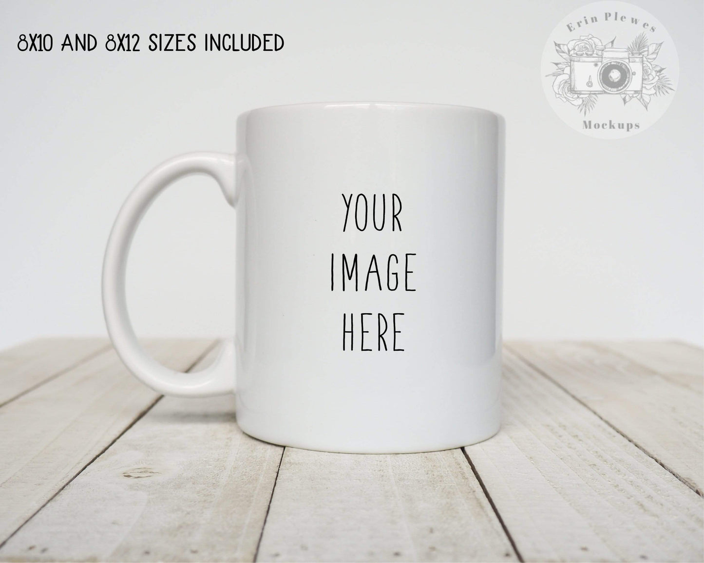 Erin Plewes Mockups Mug Mockup Smart Object, Coffee Mug Mock-up for Minimal Styled Stock Photo, Digital Download Jpeg and PSD Template