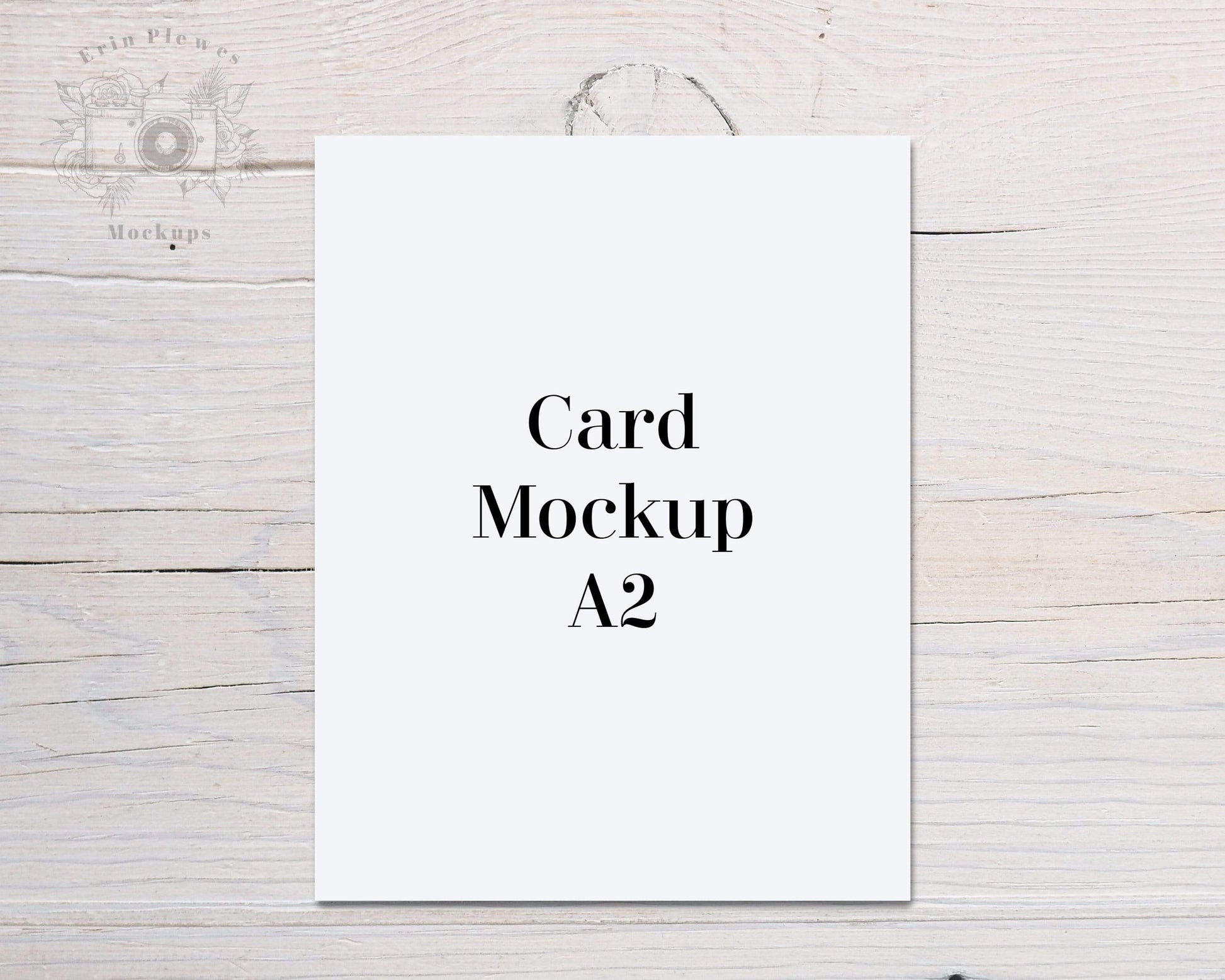 Erin Plewes Mockups Greeting Card Mockup A2, Invitation mockup for rustic wedding and birthday party invite, Jpeg Instant Digital Download Photo