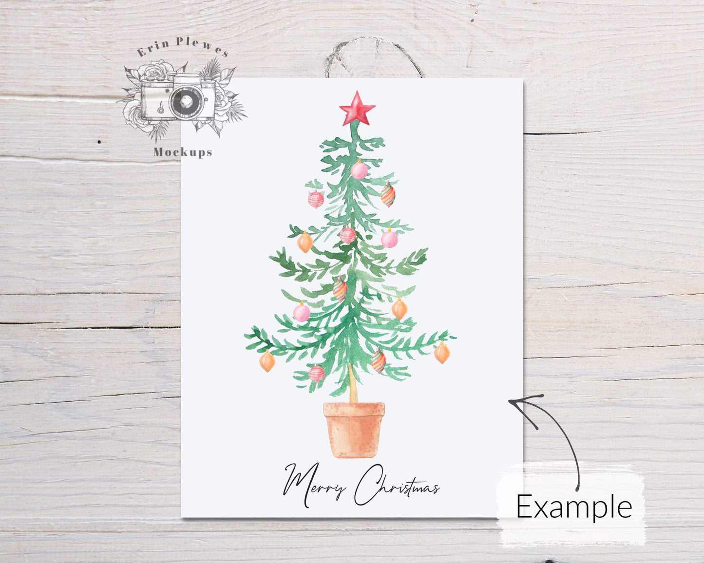 Erin Plewes Mockups Greeting Card Mockup A2, Invitation mockup for rustic wedding and birthday party invite, Jpeg Instant Digital Download Photo