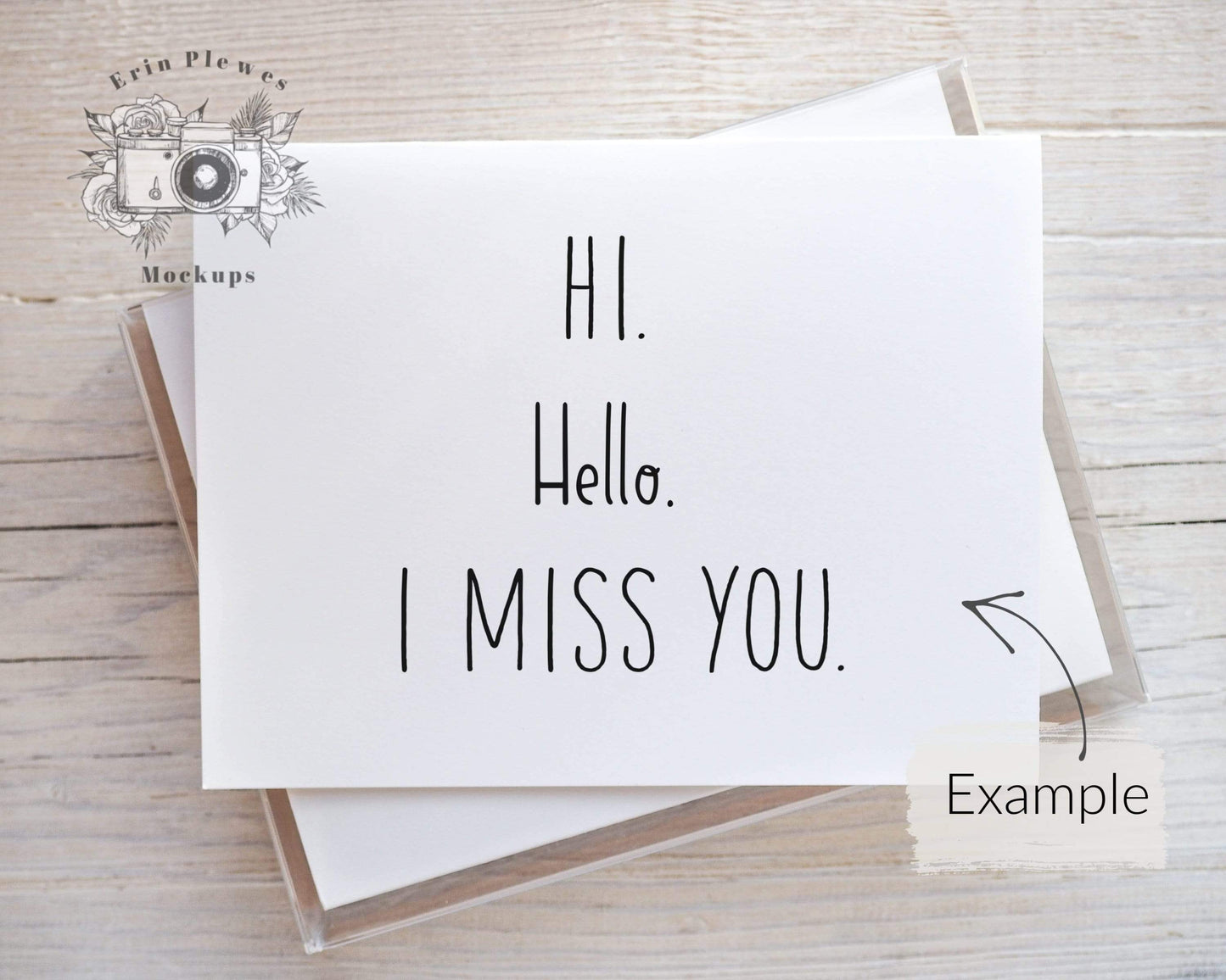 Erin Plewes Mockups Greeting Card Mockup, Invitation mockup for rustic wedding with boxed set of thank you cards, Jpeg Instant Digital Download Template