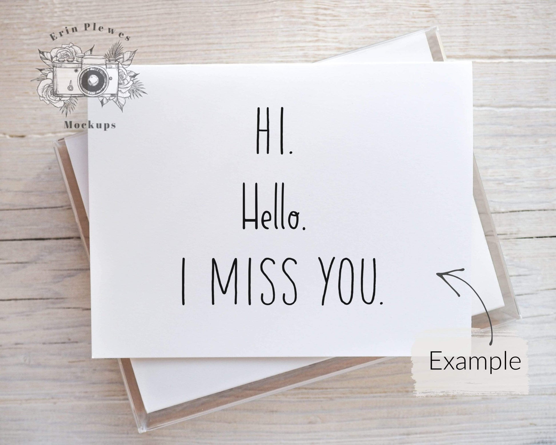Erin Plewes Mockups Greeting Card Mockup, Invitation mockup for rustic wedding with boxed set of thank you cards, Jpeg Instant Digital Download Template