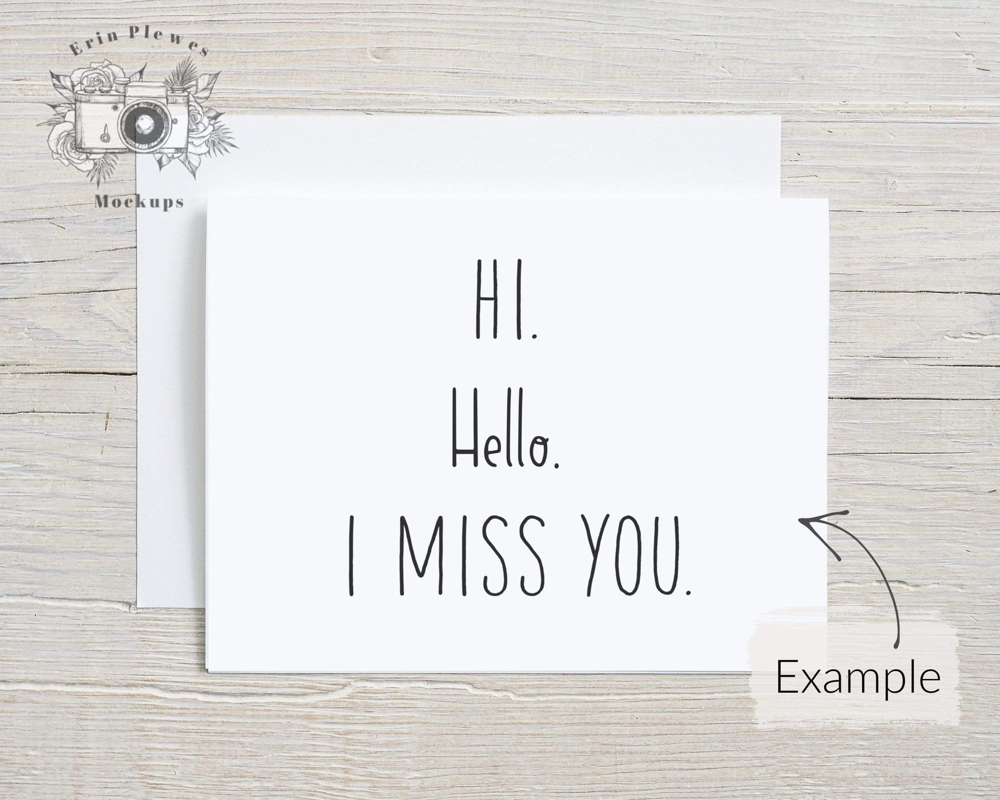 Erin Plewes Mockups Greeting card mockup with white envelope, A2 Invitation mockup for rustic wedding, Lifestyle stock photo Jpeg Template