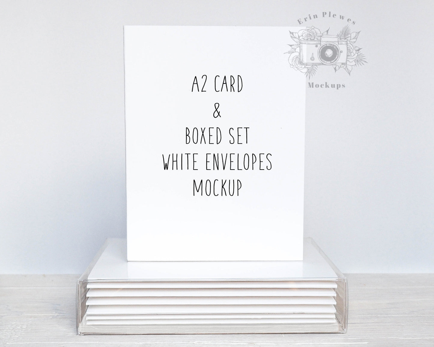 A2 Card Mockup Box Set Smart Object, Greeting Card Mockup Set, Stationary Mock-up Lifestyle Photo, Instant Digital Download Jpeg PSD