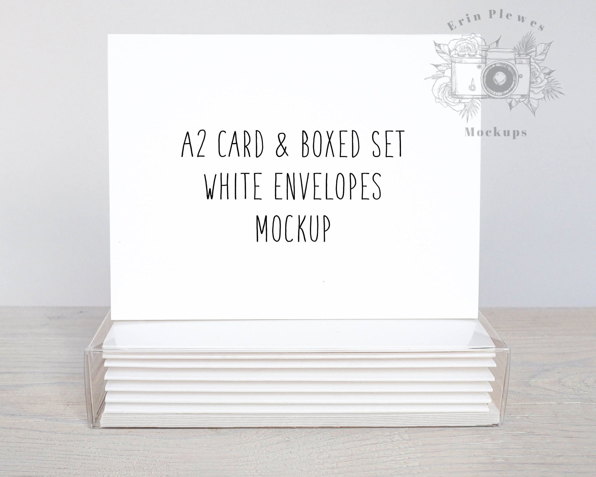 A2 Boxed Card Set Mockup, Invitation Card Mockup Jpeg and Photoshop Smart Object, Thank You Card Mock Up Boxed Set, Instant Digital Download