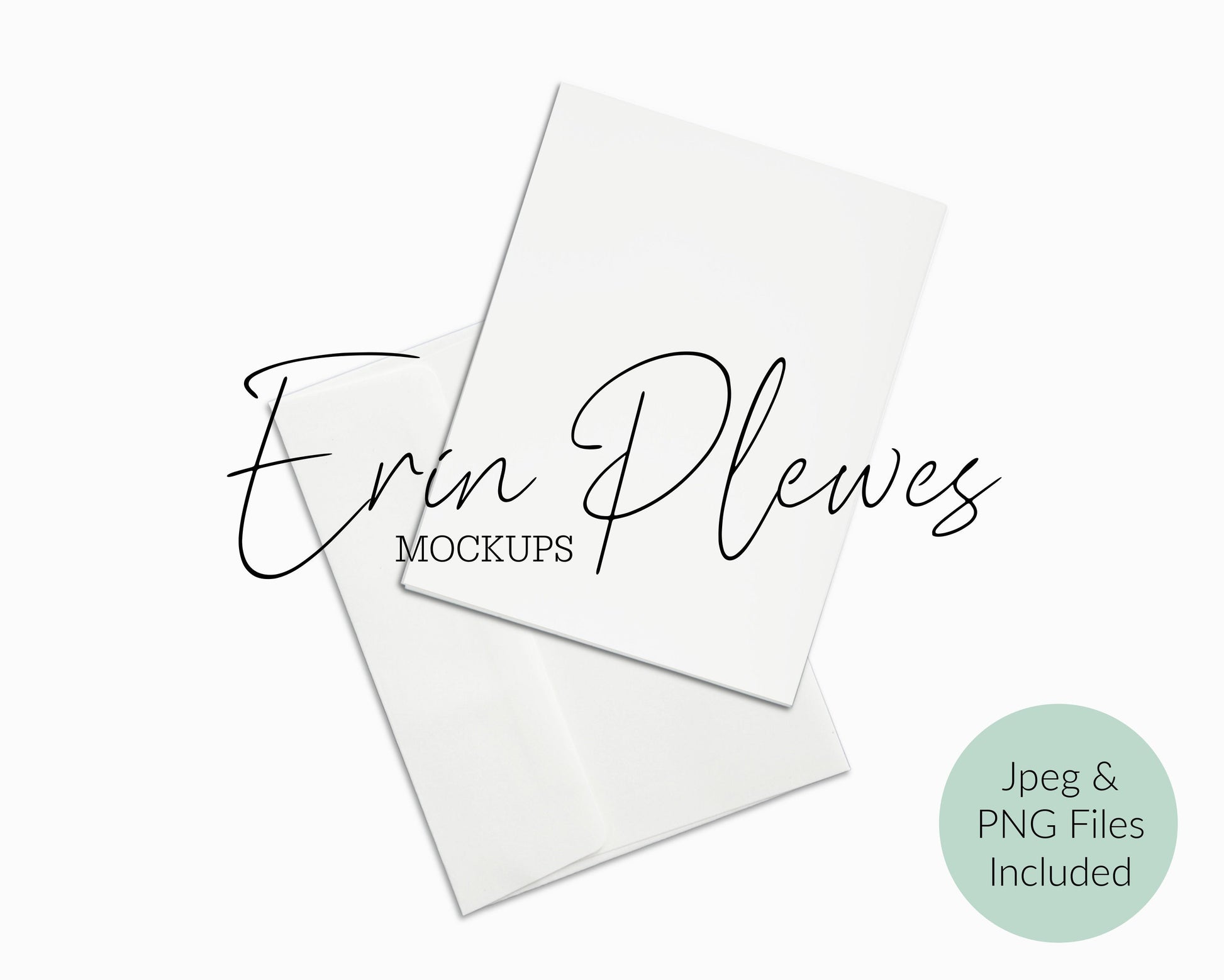 White Card Envelope Mockup, A2 thank you card mock-up with white envelope, Stationery stock photo, Jpeg PNG Instant Digital Download