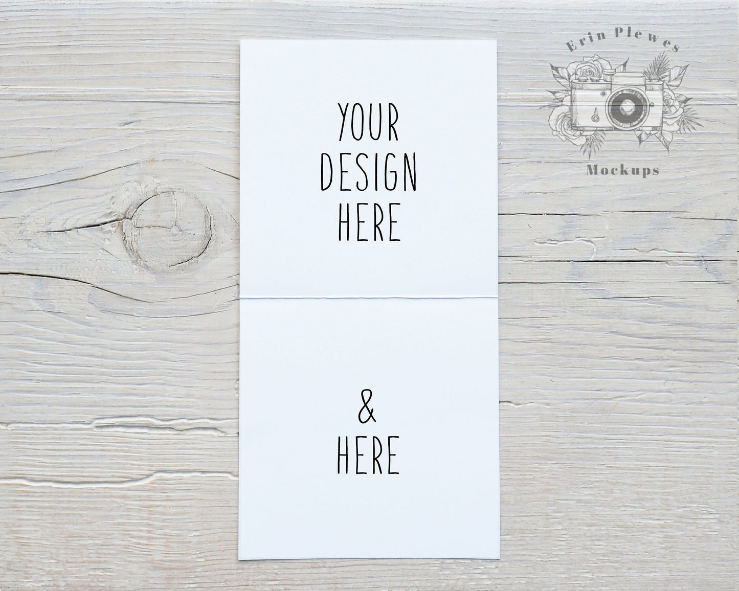 Square Card Mockup Open, Greeting Card Front and Back Mock-up for Rustic Wedding, Inside Card Stock Photo, Jpeg Instant Digital Download