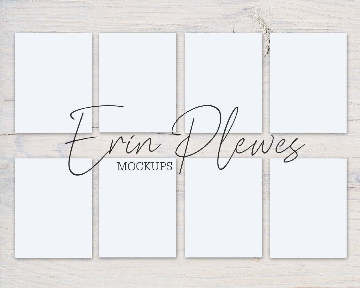 A2 Card Mockup Multiple x 8, Front Back Greeting Card Mock Up, Stationery Suite Mock Ups, Jpeg Instant Digital Download