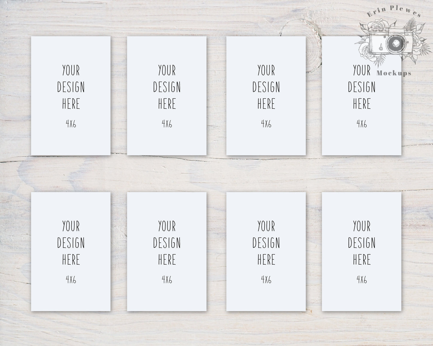 4x6 Card Mockup Suite, Front Back Greeting Card Mock Up x 8, Stationery Set Mock Ups, Jpeg Instant Digital Download