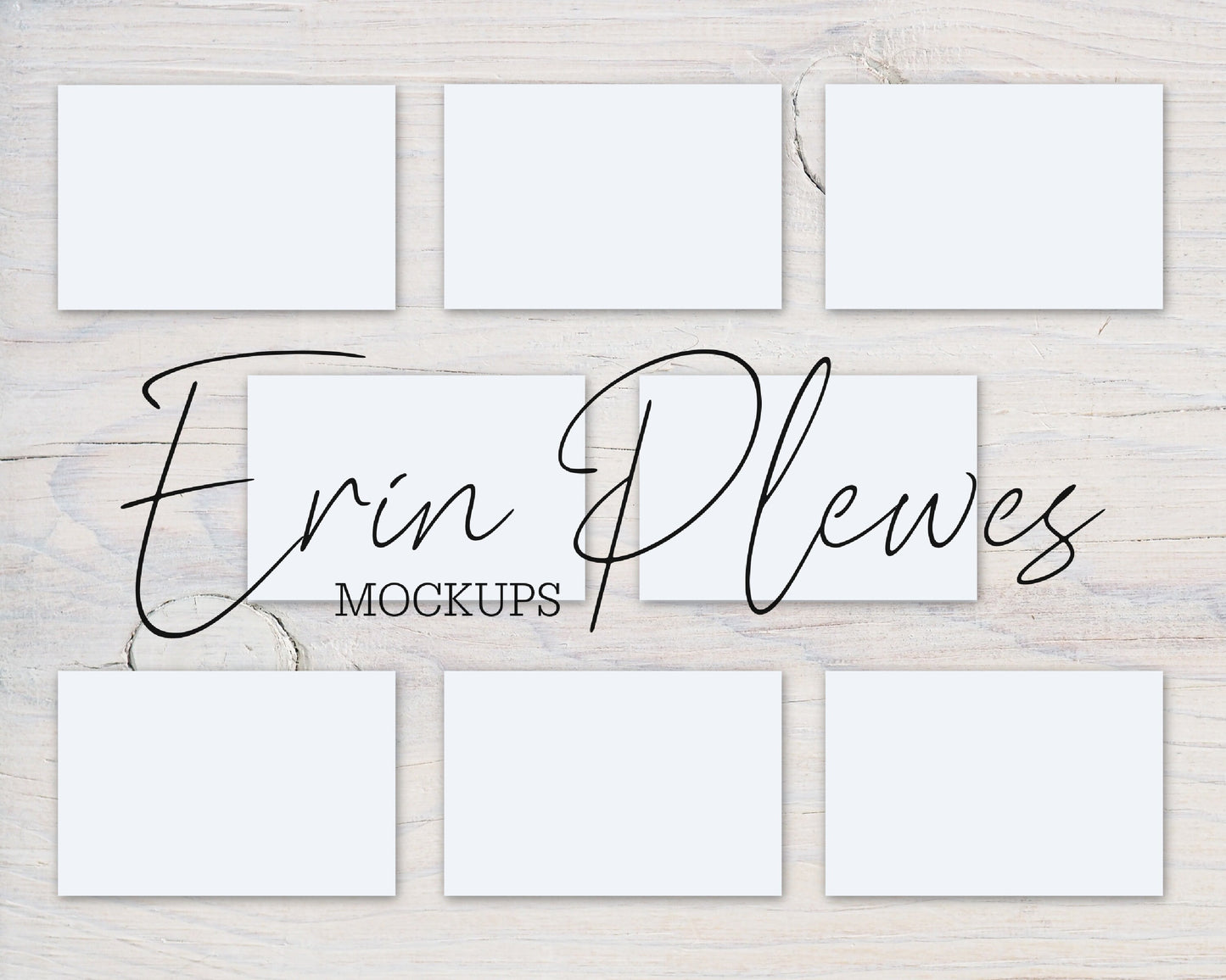 4x6 Card Mockup Set, 4" x 6" Greeting Card Suite Mock Up, Stationery Set Mock Ups, Jpeg Instant Digital Download