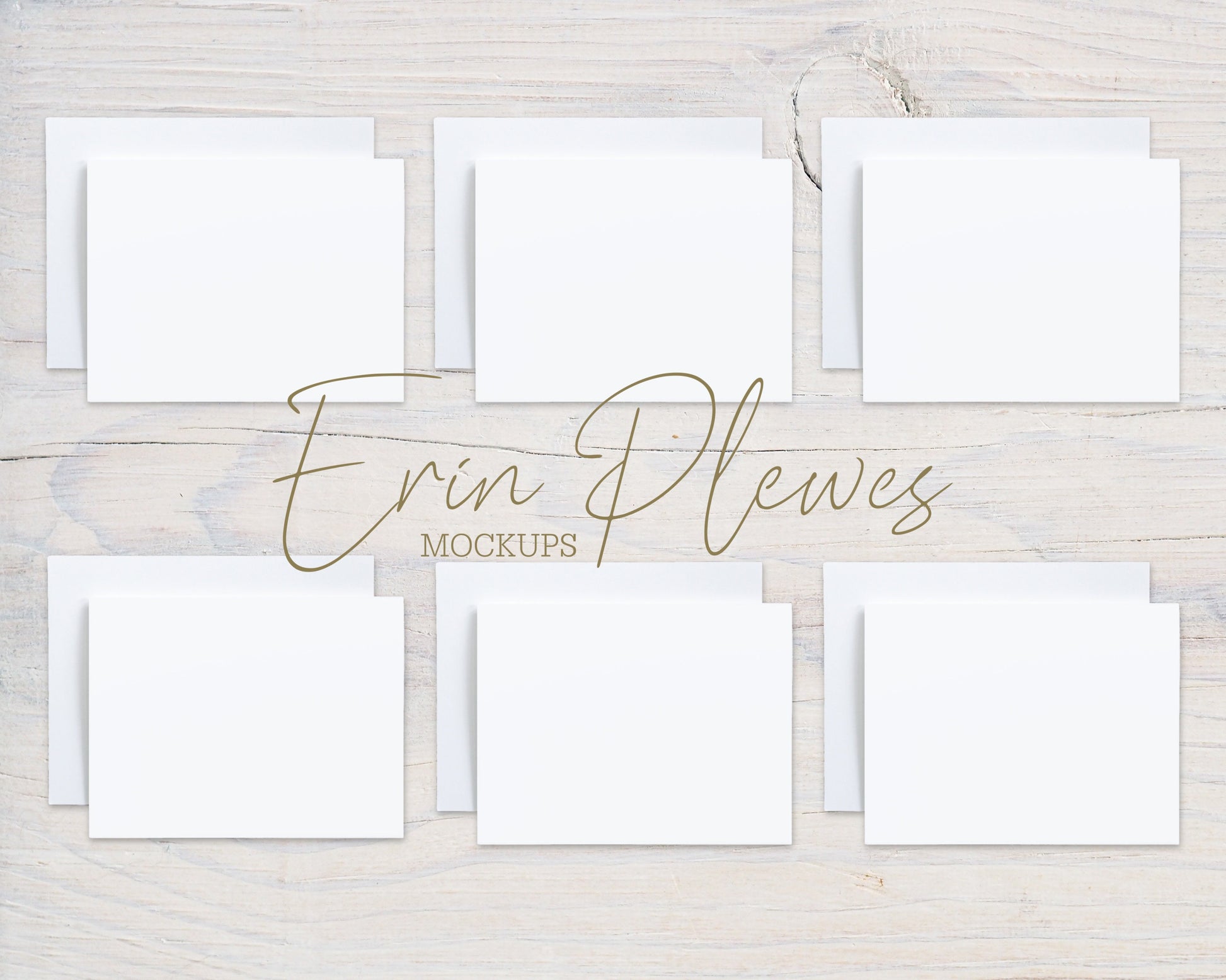 Neutral Card Mockup, A2 Greeting Card Mock Up x 6, Landscape Stationery Suite Mock Ups, Jpeg Instant Digital Download