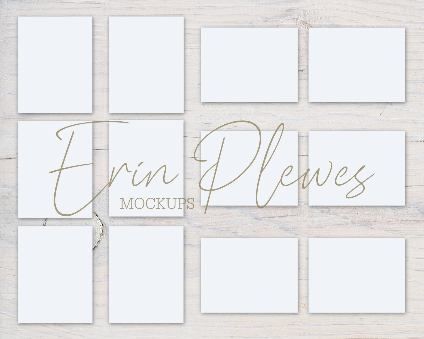 A2 Card Mockup Multiple x 12, Front Back Greeting Card Mock Up, Stationery Suite Mock Ups, Jpeg Instant Digital Download