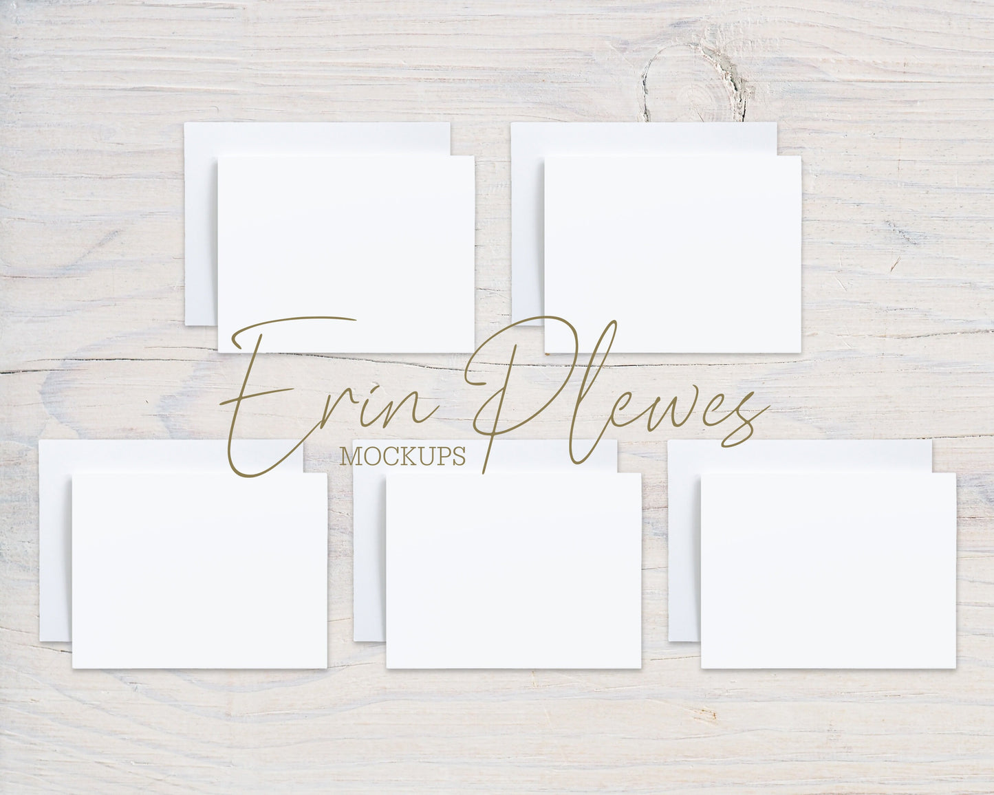 5 Card Mockup, A2 Greeting Card Mock Up Suite, Stationery with Envelope Mock Ups, Jpeg Instant Digital Download