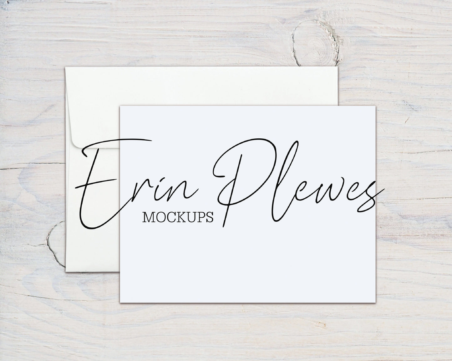 Greeting Card Mockup PSD Smart Object, A2 Flat Card Mock Up, 4.25" x 5.5" Card Envelope Mock-up, Jpeg Instant Digital Download