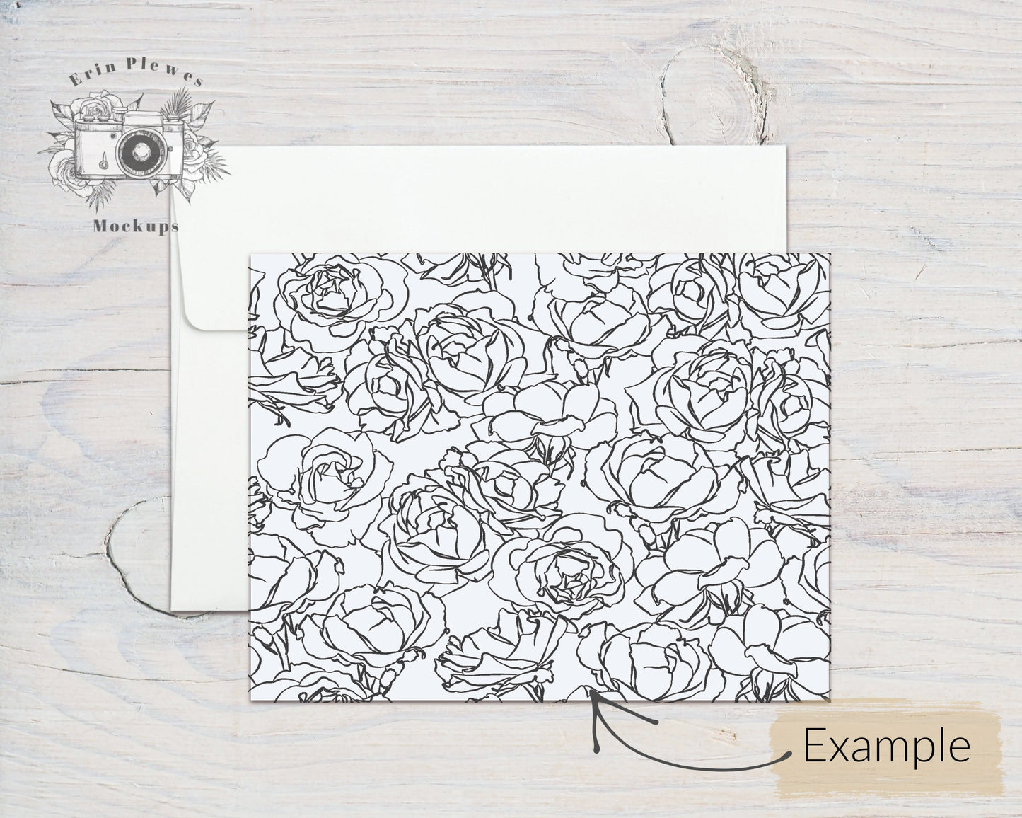 Card Mockup PSD Smart Object, A2 Card Front Back Mock Up, 4.25" x 5.5" Card Envelope Mock-up, Jpeg Instant Digital Download Template