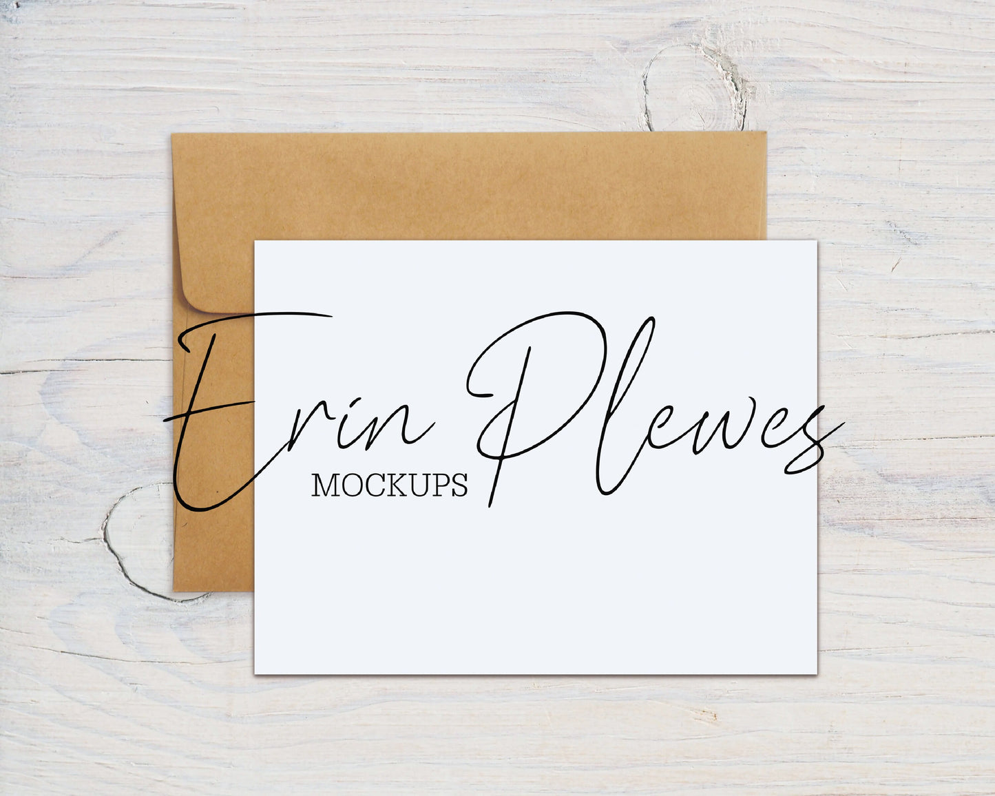 A2 Card Mock Up PSD Smart Object, A2 Flat Card Mock Up, 4.25" x 5.5" Card Kraft Envelope Mock-up, Jpeg Instant Digital Download Template
