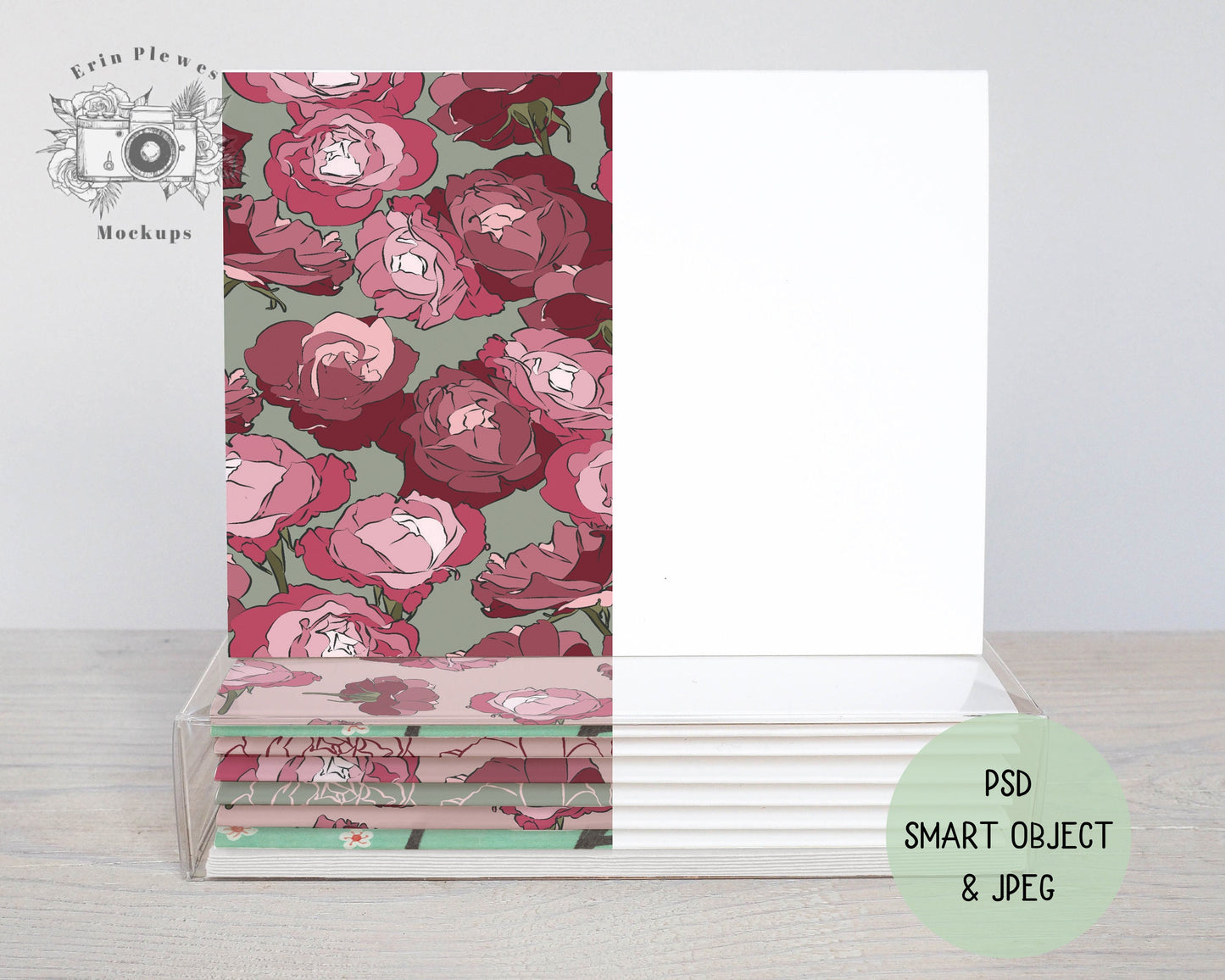 A2 Boxed Card Set Mockup, Invitation Card Mockup Jpeg and Photoshop Smart Object, Thank You Card Mock Up Boxed Set, Instant Digital Download