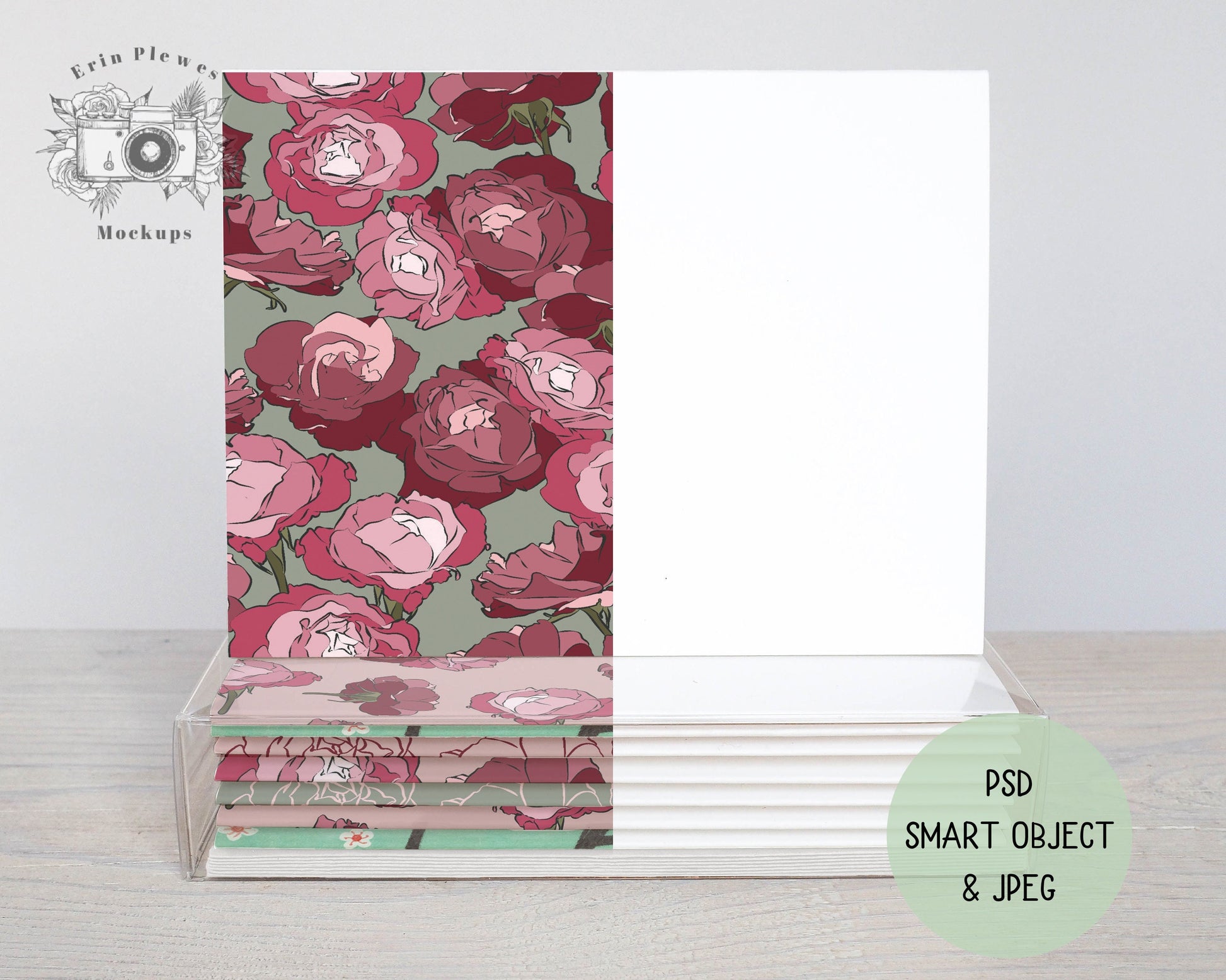 A2 Boxed Card Set Mockup, Invitation Card Mockup Jpeg and Photoshop Smart Object, Thank You Card Mock Up Boxed Set, Instant Digital Download