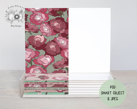 A2 Boxed Card Set Mockup, Invitation Card Mockup Jpeg and Photoshop Smart Object, Thank You Card Mock Up Boxed Set, Instant Digital Download