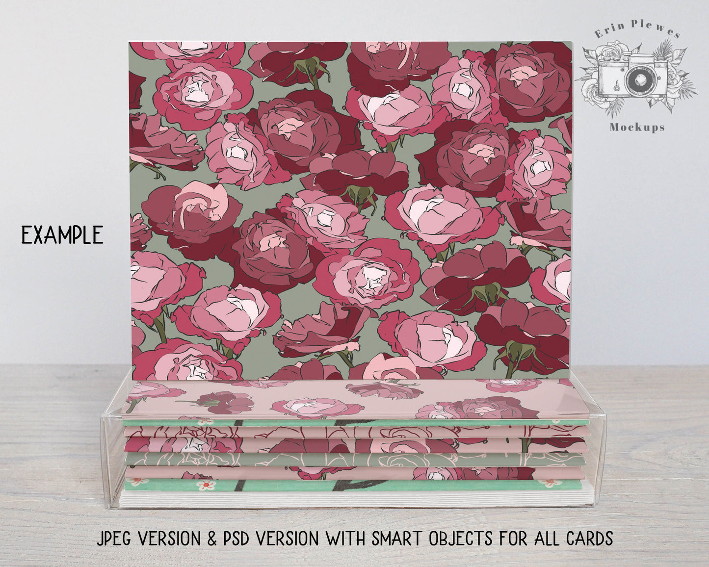 A2 Boxed Card Set Mockup, Invitation Card Mockup Jpeg and Photoshop Smart Object, Thank You Card Mock Up Boxed Set, Instant Digital Download
