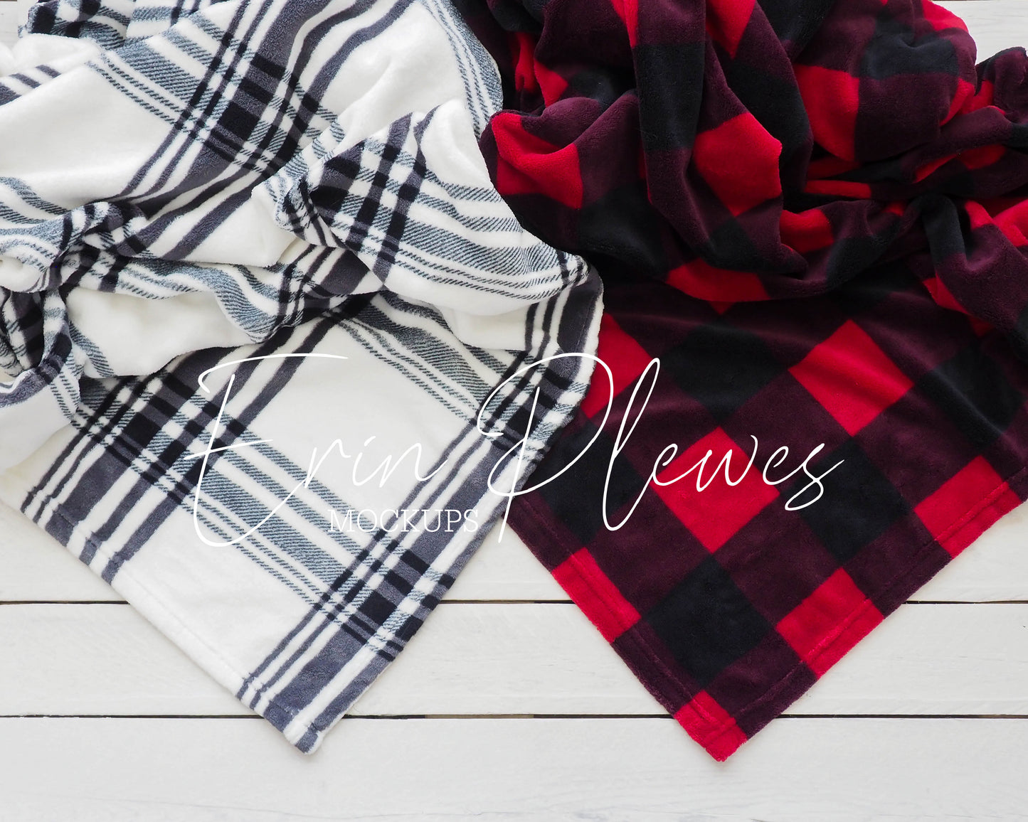 Christmas Blanket Mockup, Plaid Blanket Mock up, Red Plaid Blanket Mock Up, Rustic Lifestyle Stock Photo, Instant Download Jpeg
