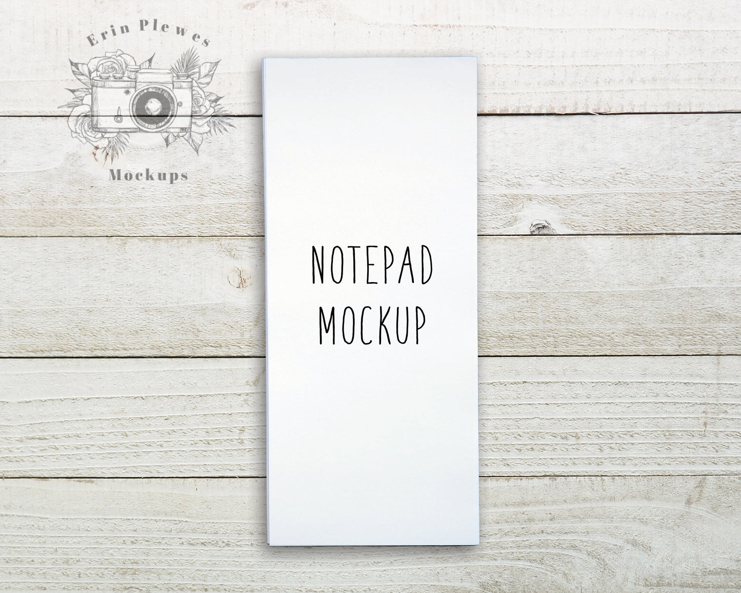 Note Pad Mockup, To Do List Mockup on Shiplap Wood Background, Minimalist Stationary Flatlay, Instant Digital Download Jpeg Template