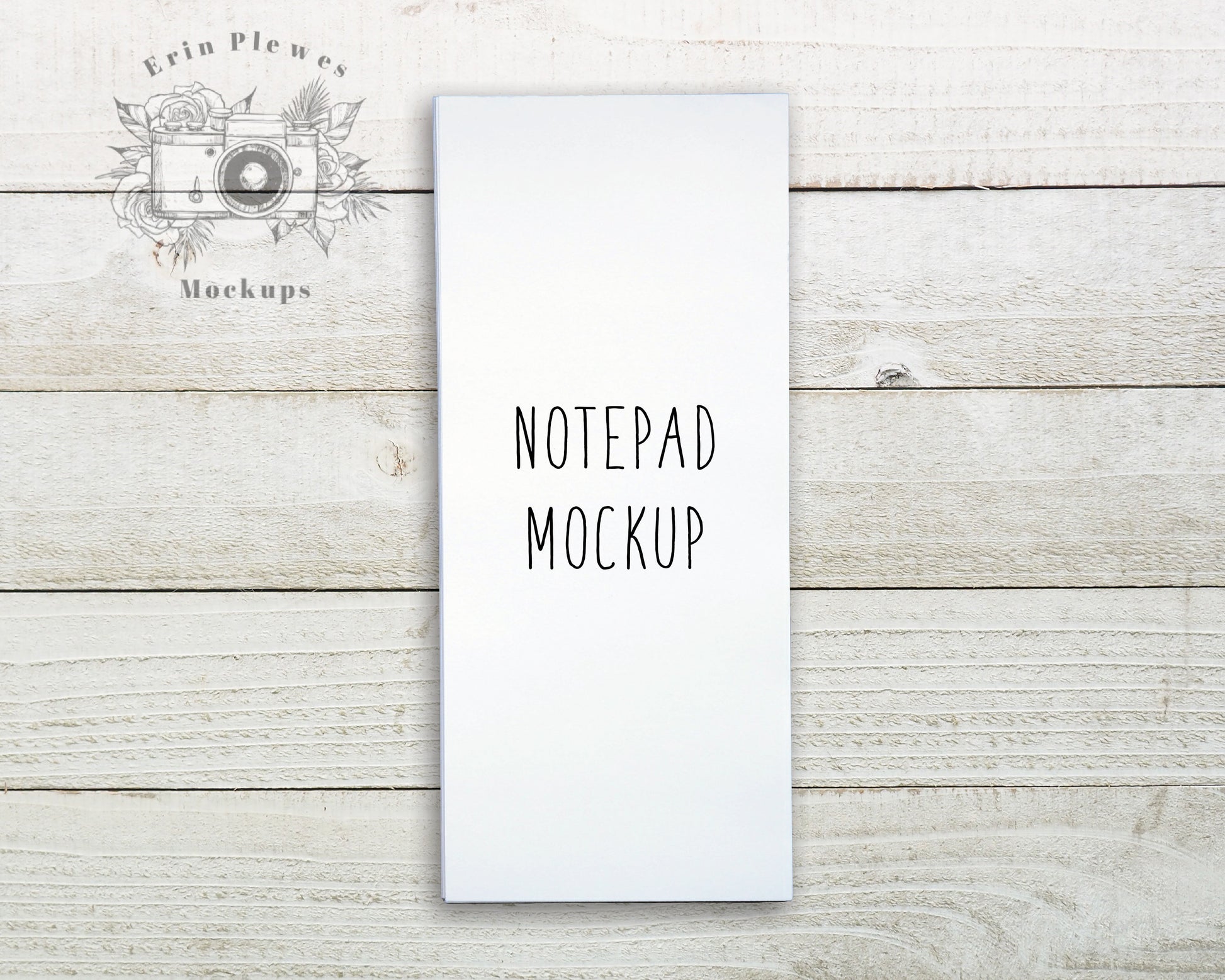 Note Pad Mockup, To Do List Mockup on Shiplap Wood Background, Minimalist Stationary Flatlay, Instant Digital Download Jpeg Template
