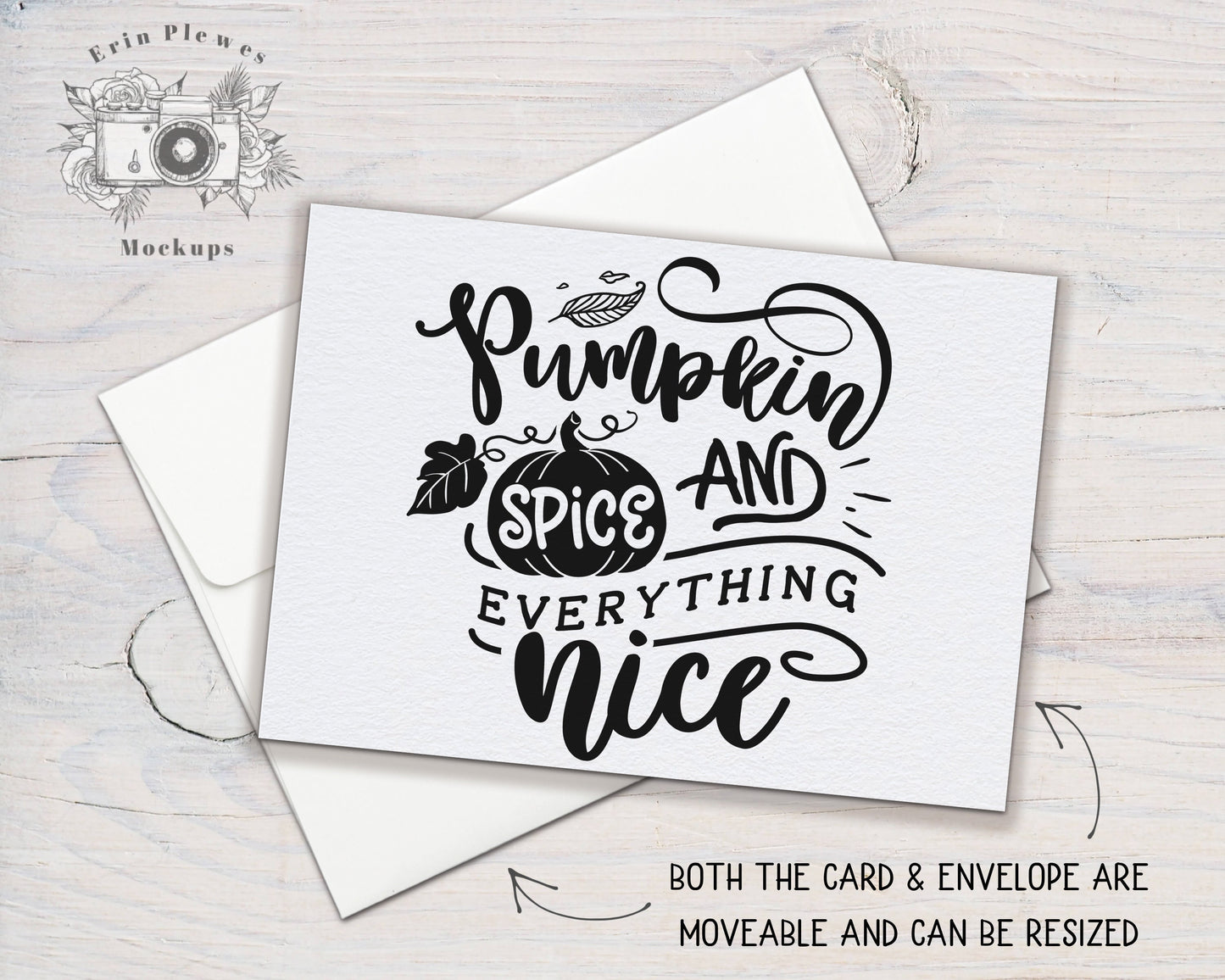 A6 Card Mockup, A-6 Card Mock Up PSD Smart Object, Greeting Card with Envelope Mock-up, Instant Digital Download Template