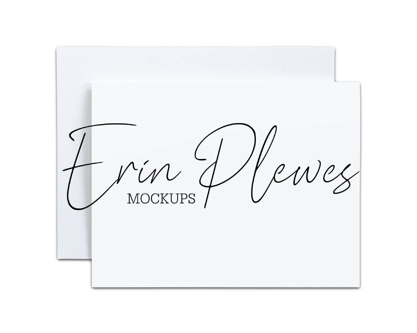 A2 card mockup on white background, Invitation mock-up with envelope, A2 Stationery Flat Lay, Jpeg Instant Digital Download Template